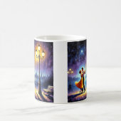 Tanzen unter dem Laternenpfahl Kaffeetasse (Mittel)