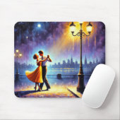 Tanzen unter dem Laternenpfahl Mousepad (Mit Mouse)