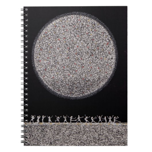 Tanzen unter dem Licht des Silbermonds Notizblock (Vorderseite)