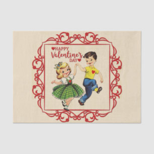 Tanzen Valentine Sweethearts Tissue Seidenpapier
