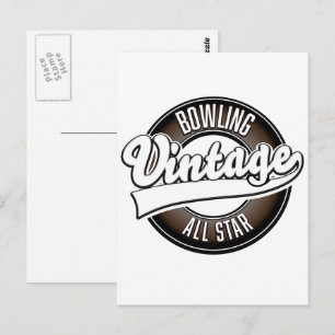Tanzen Vintages Allstar-Logo Postkarte