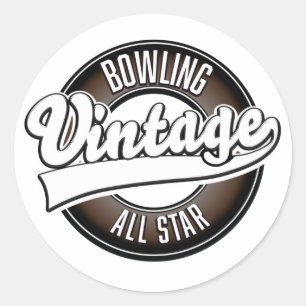 Tanzen Vintages Allstar-Logo Runder Aufkleber