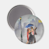 TANZEN VON COUPLE UMBRELLA MAGNET (Vorderseite/Rückseite)