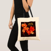 Tanzen von Feuervögeln Abstrakt Art Monogram Bag Tragetasche (Vorderseite (Produkt))