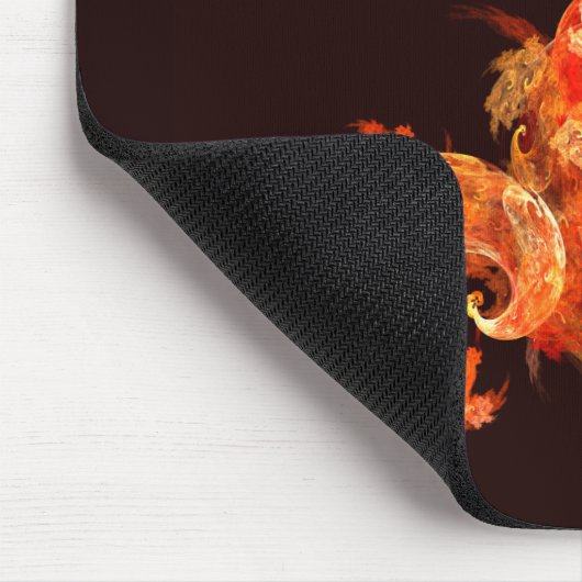 Tanzen von Feuervögeln Abstrakt Art Mousepad (Ecke)