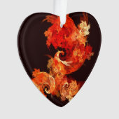 Tanzen von Feuervögeln Abstrakte Kunst Akryllische Ornament (Vorderseite)