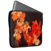 Tanzen von Feuervögeln Abstrakte Kunst Laptopschutzhülle (Vorne Rechts)