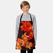 Tanzen von Feuervögeln Abstrakte Kunst Schürze (Getragen)