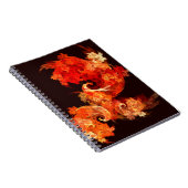 Tanzen von Firebird Abstrakt Art Notebook Notizblock (Rechte Seite)