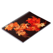 Tanzen von Firebird Abstrakt Art Notebook Notizblock (Linke Seite)