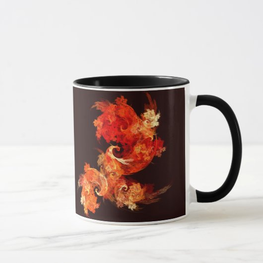 Tanzen von Firebird Abstrakt Coffee Tasse (Rechts)