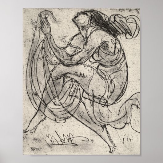 Tanzen | Wilhelm Oesterle Poster (Vorne)