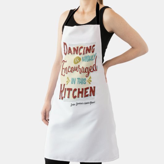 Tanzen wird in dieser Küche sehr ermutigt Schürze (InSitu)