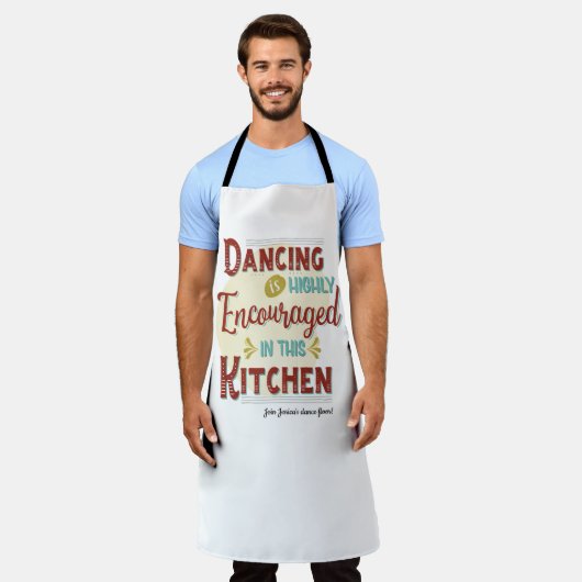 Tanzen wird in dieser Küche sehr ermutigt Schürze (Getragen)