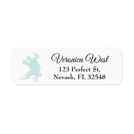 Tanzen Word Art Couple Bachata Salsa (Vorne)