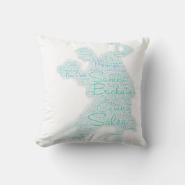 Tanzen Word Art Couple Bachata Salsa Kissen