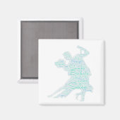 Tanzen Word Art Couple Bachata Salsa Magnet (Vorderseite/Rückseite)