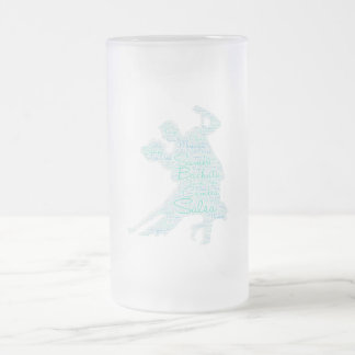 Tanzen Word Art Couple Bachata Salsa Mattglas Bierglas