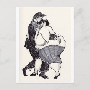 Tanzen - Zille Postkarte