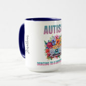 Tanzen zu einer anderen Beat. Sensibilisierung für Tasse (Vorderseite Links)