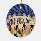 Tanzen zu einer Jazzband Keramik Ornament (Links)