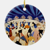 Tanzen zu einer Jazzband Keramik Ornament (Hinten)