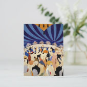 Tanzen zu einer Jazzband Postkarte (Stehend Vorderseite)