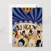 Tanzen zu einer Jazzband Postkarte (Vorne/Hinten)