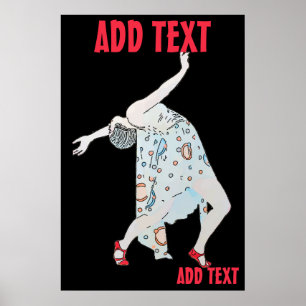 Tanzen zu Jazz, Text hinzufügen Poster