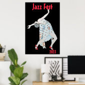 Tanzen zu Jazz, Text hinzufügen Poster (Heimbüro)