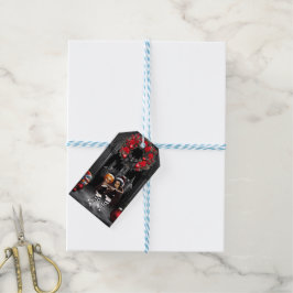 Tanzen zu Weihnachten. Geschenkanhänger