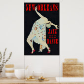 Tanzen zum Jazz 2016 Orleans Poster (Küche)