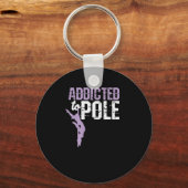 Tanzen "zum Pole hingegeben" Schlüsselanhänger (Vorderseite)