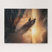 Tanzen zur Morgensonne - Dolphin Jigsaw Puzzle (Horizontal)