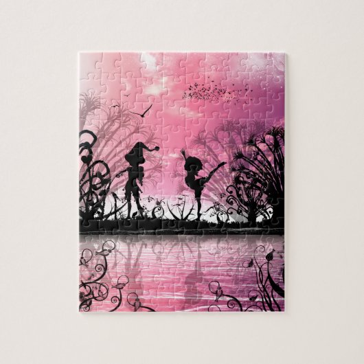 Tanzen zur Violinenmusik Puzzle (Vertikal)