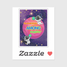 TANZEN ZWISCHEN PLANETEN AUFKLEBER