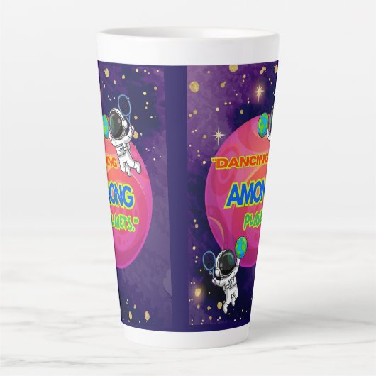 TANZEN ZWISCHEN PLANETEN MILCHTASSE (Vorderseite)