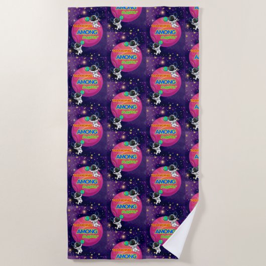 TANZEN ZWISCHEN PLANETEN STRANDTUCH (Vorderseite)