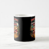 Tanzend mit dem Weihnachtsmann Kaffeetasse (Mittel)