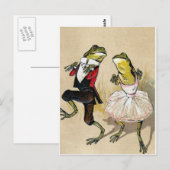 Tanzend mit den Fröschen Postkarte (Vorne/Hinten)