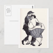 Tanzend - Zille Postkarte (Vorne/Hinten)