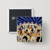 Tanzend zu einer Jazzband Button (Vorne & Hinten)