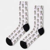 Tanzende ägyptische Mumie Socken (Linkes Detail)