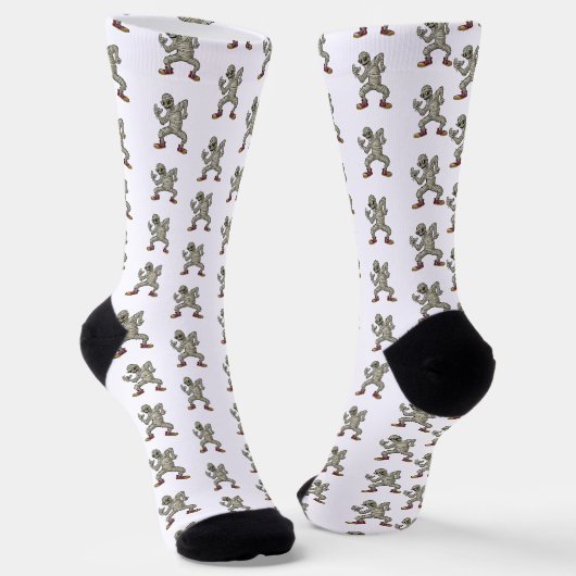 Tanzende ägyptische Mumie Socken (Gewinkelt)