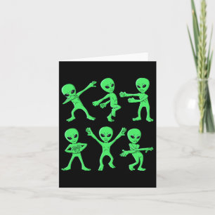 Tanzende Aliens Tanz Challenge Jungen Mädchen Kind Karte