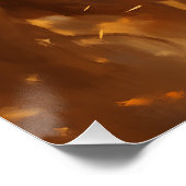 Tanzende amerikanische Ureinwohner in Headresse Poster (Ecke)