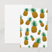 Tanzende Ananas Begleitkarte (Vorne/Hinten)