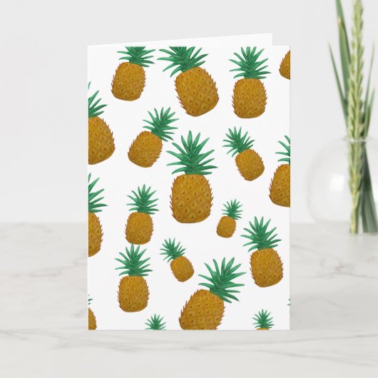 Tanzende Ananas Karte (Vorderseite)