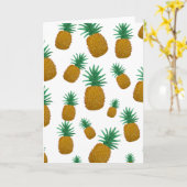 Tanzende Ananas Karte (Gelbe Blume)