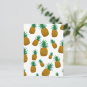 Tanzende Ananas Postkarte (Stehend Vorderseite)